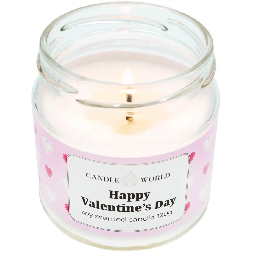 Candle World Soja Duftkerze Glas Candle World Soja Duftkerze Glas Happy Valentine’s Day 120 g