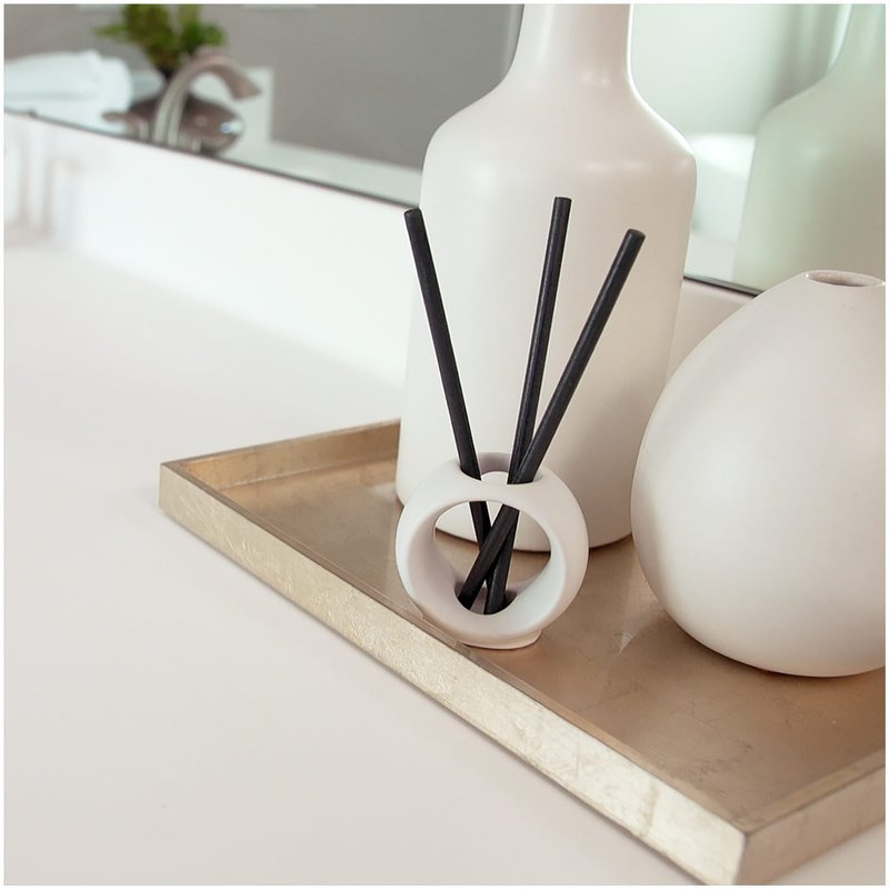 Vase élégant en céramique blanche pour bâtons parfumés Scent Sticks Candle-lite