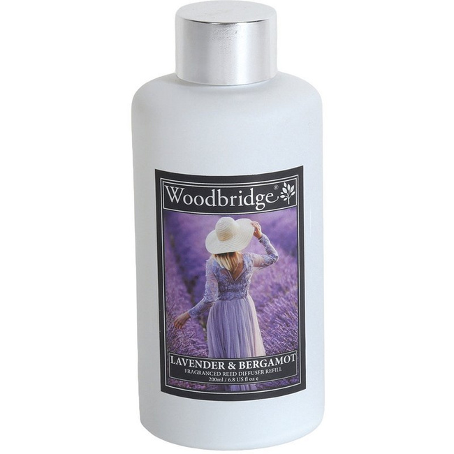 Navulling geurstokjes lavendel Woodbridge 200 ml - Lavender Bergamot