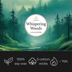 Candle World wald Soja-Duftkerze 3 Dochte Whispering Woods 460 g