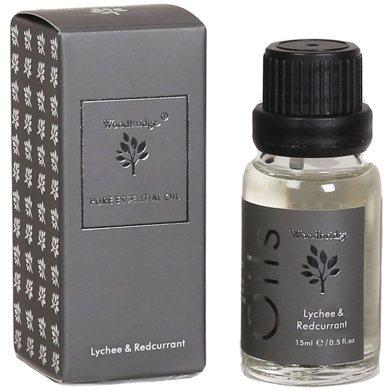 Huile essentielle Lychee Redcurrant Woodbridge Candle 15 ml litchi groseille