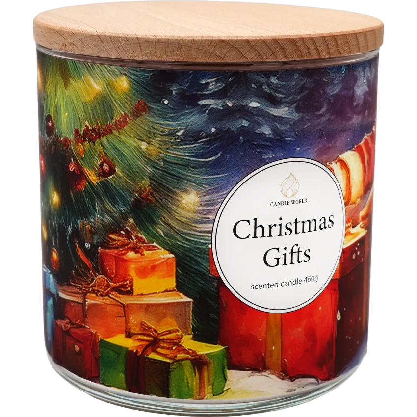 Candle World Soja Duftkerze Weihnachten 3 Dochte Christmas Gifts 460 g