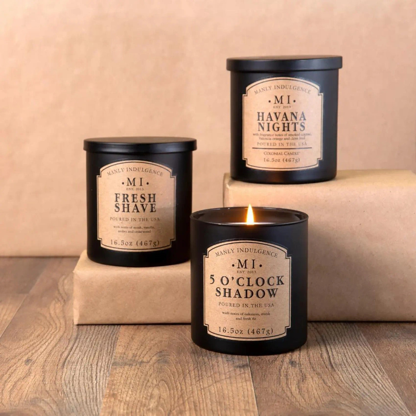 Pánská sojová vonná svíčka Colonial Candle - Fresh Shave