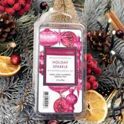 Colonial Candle Classic cire parfumée au soja fondant 77 g - Holiday Sparkle