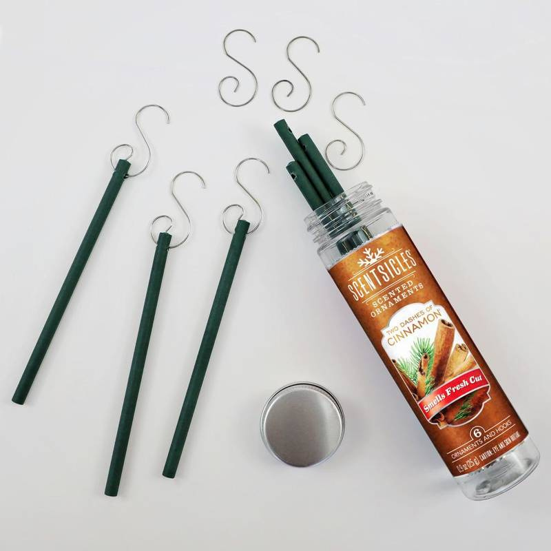 Scentsicles Duftstäbchen für den Weihnachtsbaum Zimt 6 Stück – Two Dashes Of Cinnamon