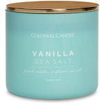 Colonial Candle Pop Of Color vonná sójová sviečka v skle 3 knôty 14,5 oz 411 g - Vanilla Sea Salt