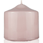 Luxurious classic candle Meloria 80/80 mm - Powder pink