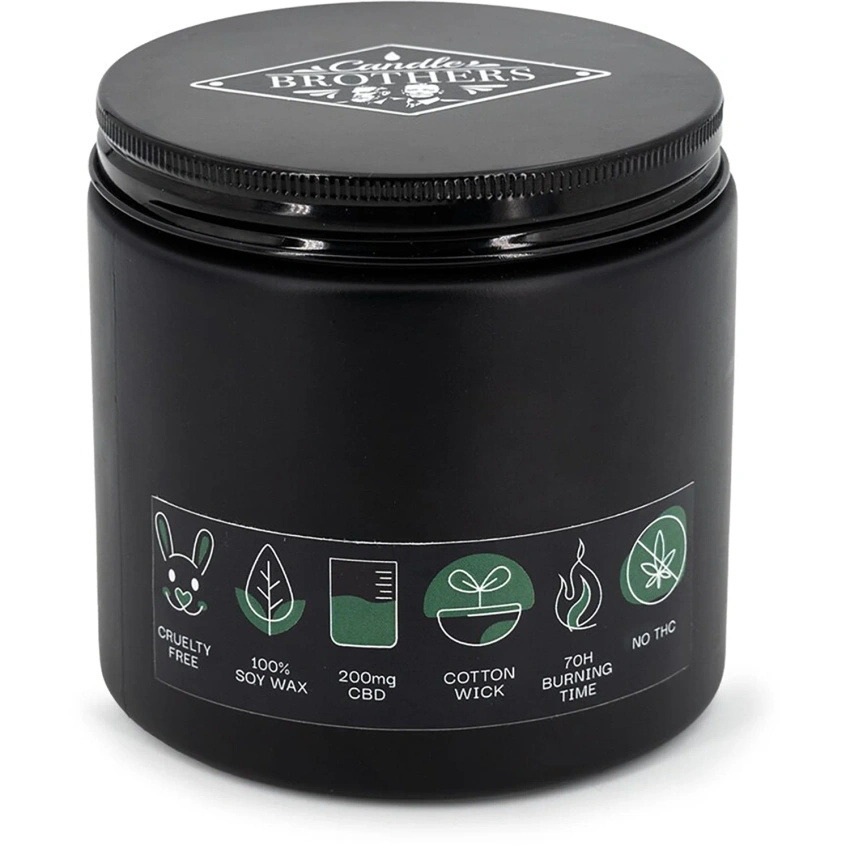 Candela profumata di soia CBD in vetro Balance Mandarin Sandalwood Candle Brothers 350 g
