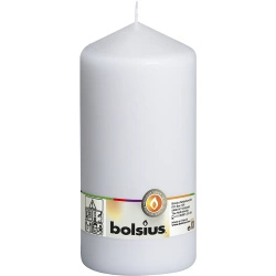 Bolsius pilar sin aroma 20 cm 200/98 mm - Blanco