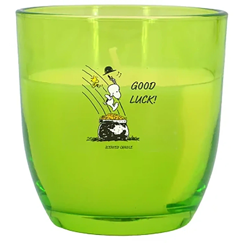 Peanuts Snoopy scented candle glass Good Luck 100g good luck
