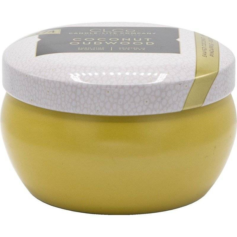 Świeca zapachowa w metalowym puzderku z dwoma knotami Coconut Oudwood Candle-lite 177 g