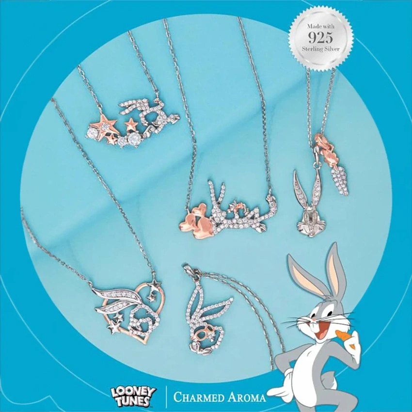 Schmuckkerze Looney Tunes Bugs Bunny 382 g Halskette Silber 925