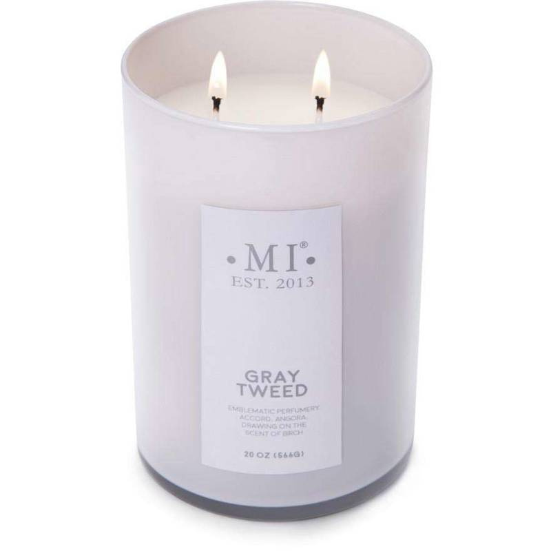 Colonial Candle Sophisticated Men's Soja-Duftkerze im Glas 22 oz 623 g – Grauer Tweed