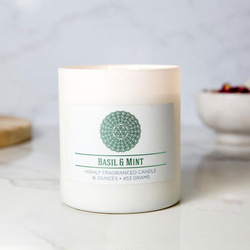 Colonial Candle świeca zapachowa sojowa w szkle naturalna 16 oz 453 g - Basil & Mint