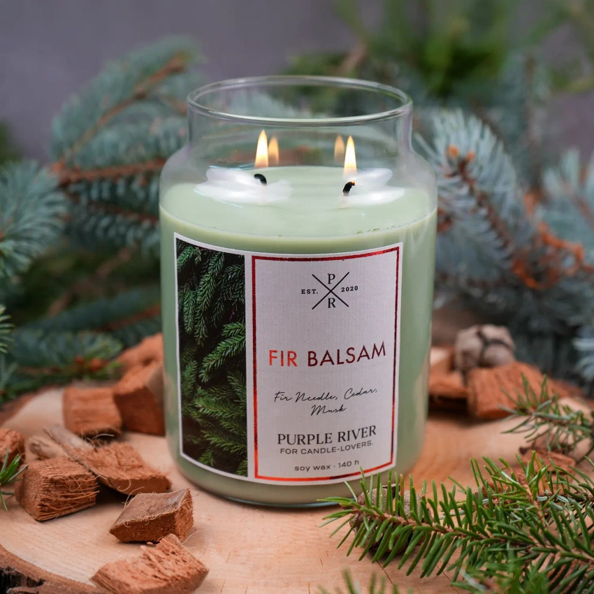 Soja geurkaars Fir Balsam Purple River 623 g