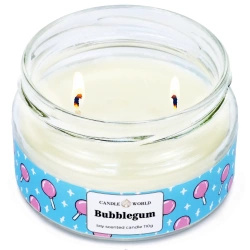 Candle World candela di soia profumata barattolo Bubblegum 110 g Gomma da masticare