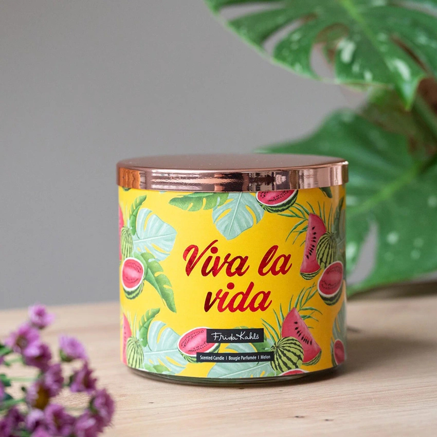 Frida Kahlo vonná svíčka ve skle exotická Viva la Vida 400 g