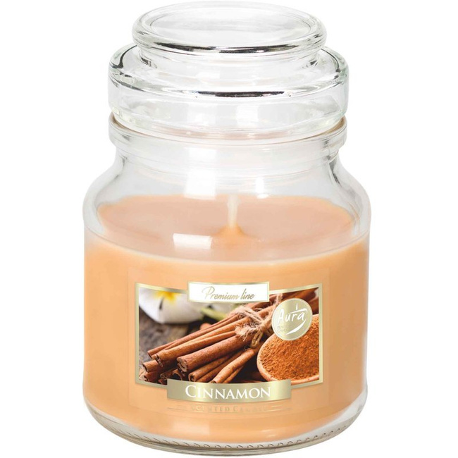 Bispol small scented candle glass jar 120 g - Cinnamon