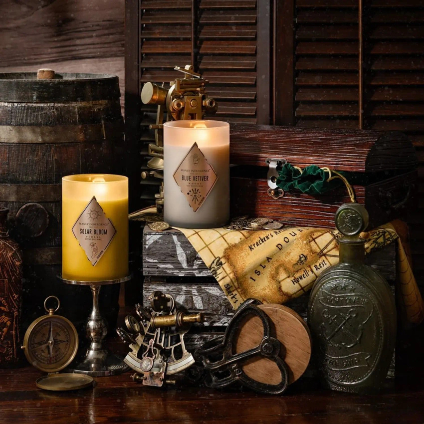 Vela aromática para hombre de soja Solar Bloom Colonial Candle