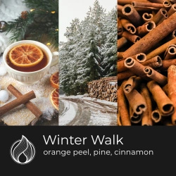 Candle World sojová vonná svíčka 3 knoty Winter Walk 460 g