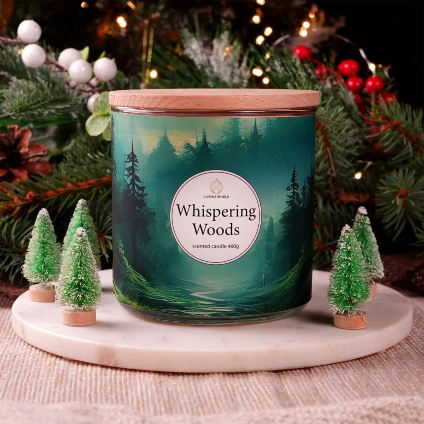 Candle World wald Soja-Duftkerze 3 Dochte Whispering Woods 460 g