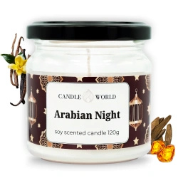 Candle World bougie parfumée au soja arabique Arabian Night 120 g 