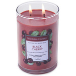 Soy scented candle with essential oils Black Cherry Colonial Candle