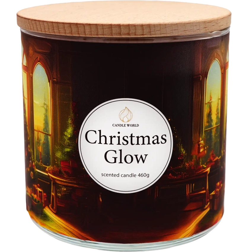 Candle World sojowa świeca zapachowa 3 knoty Christmas Glow 460 g