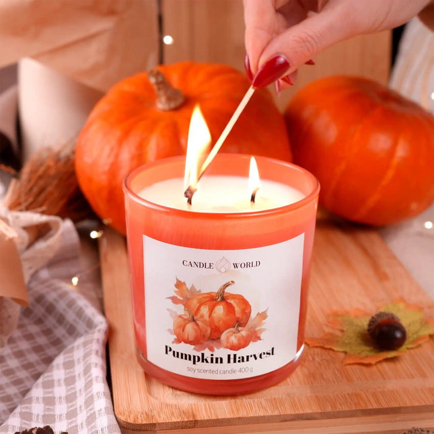 Candle World vela perfumada de soja vidrio Chocolate Brownie 400 g